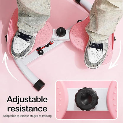 Waist Twister Machine Exercise, Ab Twister Board for Slim Waist and Core Ab Exercise, Noiseless Ab Machine with 300 lbs Weight Capacity, Home Gym Workout Equipment for Women Men