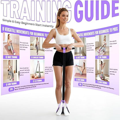 Upgraded Pedal Resistance Bands with Handles, Thickened Latex Tubes and Soft Foam Fabric Foot Pedal for Abdomen, Waist, Arm, Core/ABS, Leg Workout,Sit Up Exercise Equipment for Women