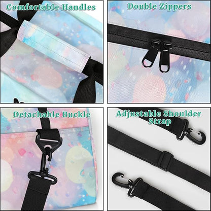 Custom Cheerleaders Bag Girls, Personalized Kids Gym Bag Customized Sport Duffel Dance Ballet Barrel Bag Travel Training Duffle Bag with Name, Black Cheer Girls Silhouette