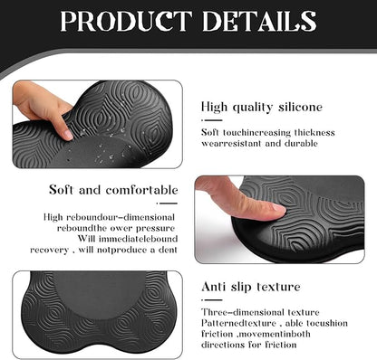 2 Packs Yoga Knee & Elbow Cushions - Extra Thick Foam for Knees, Elbows, Wrists, Hands & Head - Pilates & Kneeling Pads - Support Foam Pads for Women & Men