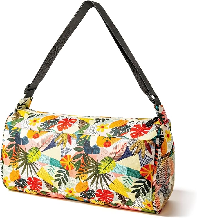 C&F BOGMOST Small Gym Bag for Women & Men,Small Lightweight Duffel Bag Carry On Bags Mini Duffel Travel Bag Waterproof Sports Bags for Workout/Sport/Trave,Colorful Leaves