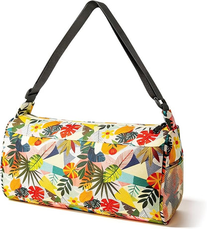 C&F BOGMOST Small Gym Bag for Women & Men,Small Lightweight Duffel Bag Carry On Bags Mini Duffel Travel Bag Waterproof Sports Bags for Workout/Sport/Trave,Colorful Leaves