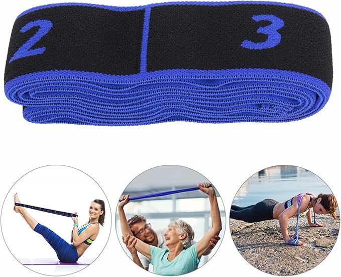 Elastic Exercise Bands, Physical Therapy Bands Yoga Stretching Strap Exercise Accessory Elastic Strap for Home Gym Fitness