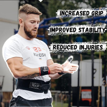 WARM BODY COLD MIND Sport Chalk Block - Gym Chalk for Weightlifting - Moisture-Absorbing Magnesium Carbonate - Gymnastics Hand Grip