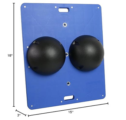 CanDo Balance Board 15x18 Inch, 3 Inch Height, Black