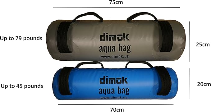 Workout Sand Bag Water Aqua Bag Training Weight Bag Military Sandbag for Fitness 45-80 LBS - Full Body Heavy Equipment