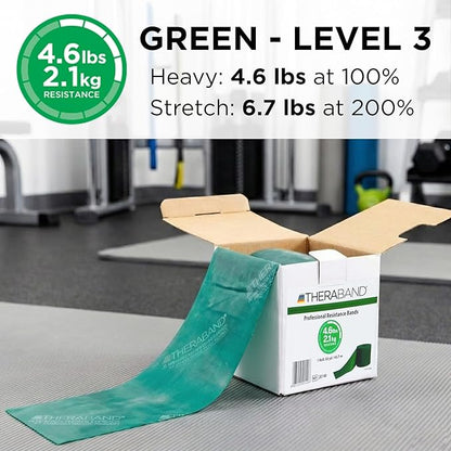 THERABAND Resistance Band, Special Heavy, 50-Yard Roll, Elastic Band for Exercise