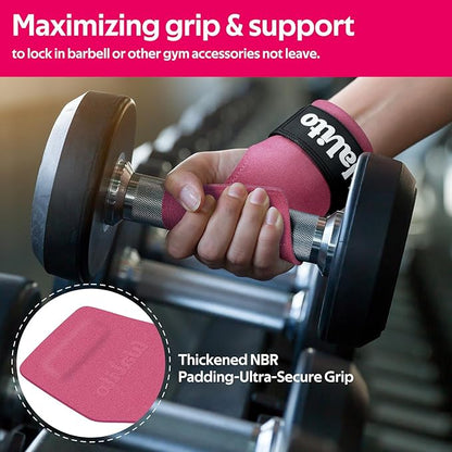 Weight Lifting Wrist Strap，Double Layer Leather Wrist Wraps with Neoprene Padding for Weightlifting & Deadlifts – Adjustable Gym Straps for Men & Women