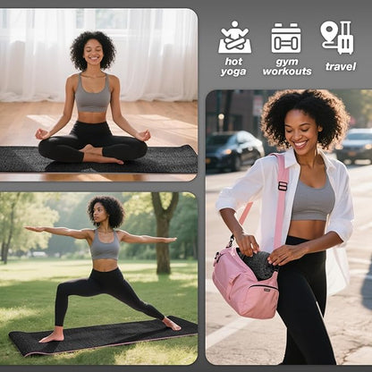 Hot Yoga Towel,Microfiber Yoga Mat Towels Non Slip for Hot Yoga Absorbent Microfiber Sweat Anti-Slip Cover,Bikram,Pilates,Exercise,Fitness 28 inch X 72 inch Beige 2 Pack