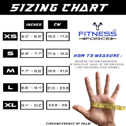 FITNESS FORCE Ventilated Weightlifting Gloves Workout Gloves for Men & Women with Built-in Wrist Wraps Fingerless Gym Gloves for Men Perfect for Exercise Fitness, Weight Lifting, Cross Training