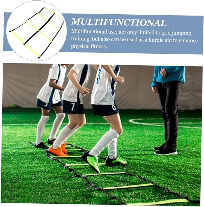 Portable Foldable Agility Ladder for Soccer and Football Training Lightweight Sports Ladder for Speed Footwork and Coordination Drills Versatile Multi-Sport Exercise Equipment for