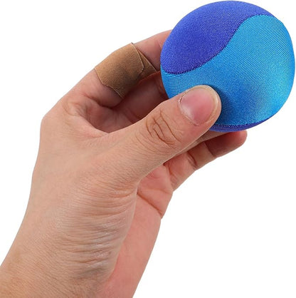 YARNOW Portable Mini Hand Grip Strength Trainer Ball for Finger Strengthening and Rehabilitation Tpr Fabric Hand Exerciser for Stress Relief and Concentration Improvement Light Blue
