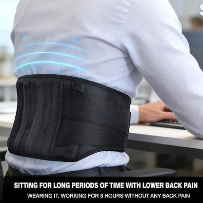 Back Brace for Lower Back Pain & Sciatica Relief, Lumbar Support Belt with 5 Reinforced Stays for Herniated Disc, Scoliosis, Arthritis, Work Heavy Lifting for Women & Men (45-50.9“ X-Large)