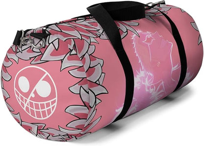 Anime Gym Bag for Women Men - Large Capacity Waterproof Workout Fitness Travel Sports Bags Fashion Street Camping ExpandaCLe Carry On Duffle Bag For Couple (Pink Nzka) PTY