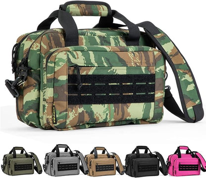 VEAGIA Range Bag,Pistol Case,Gun Range Bags For Handguns And Ammo Pouch 2 Pistols Soft Carrying Shooting Bag
