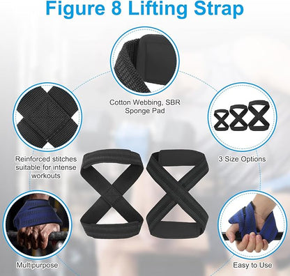 PATIKIL Figure Lifting Strap, Anti-Skid Weightlifting Wrist Wraps Dead Lift Padded Grips Weight Lifting Straps