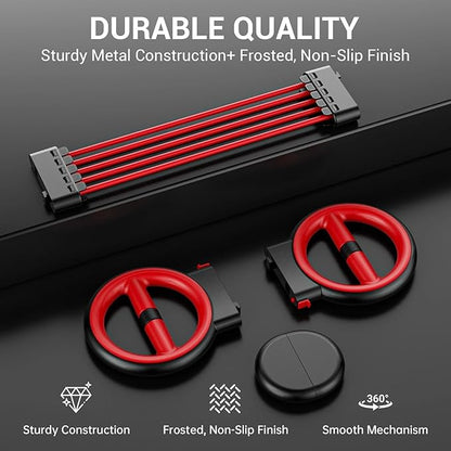 ADISTAR 3-IN-1 Multifunctional Rotator Burn Machine - 360° Spinning Arm Workout, Dumbbell & Adjustable Chest Expander, Forearm Exercise Equipment, Portable Home Gym with Resistance Band & Weight Stack