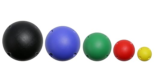 CanDo 10-1765 Ball Set without Rack, 1 Each Yellow Through Black, 5pcs