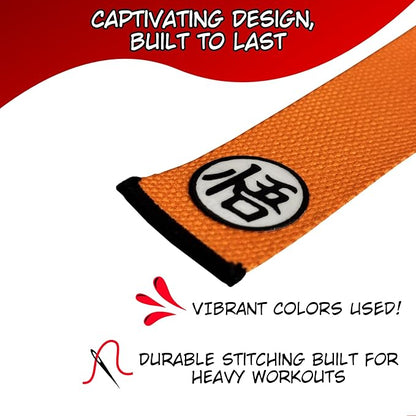 Anime Lifting Straps - Padded Wrist Straps for Weightlifting, Bodybuilding, Gym Workouts, Powerlifting, Deadlifts & Fitness (Soft Cotton 23.5 inch, 1 Pair)