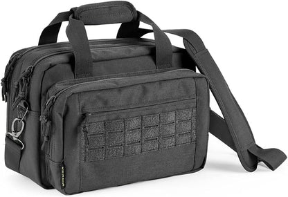 VEAGIA Range Bag,Pistol Case,Gun Range Bags For Handguns And Ammo Pouch 2 Pistols Soft Carrying Shooting Bag