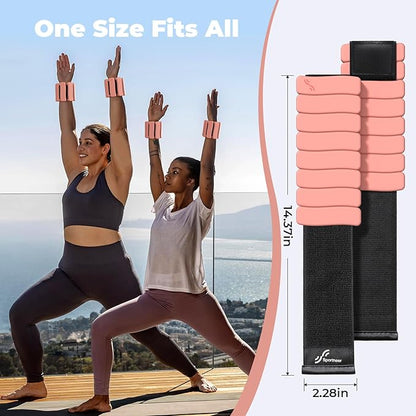 Sportneer Ankle & Wrist Weights Set of 2 (1LB/2LB Each) for Women Men Comfortable Arm Leg Weight for Pilates, Running, Walking, Workout, Yoga, Water Aerobics, Pool Exercises