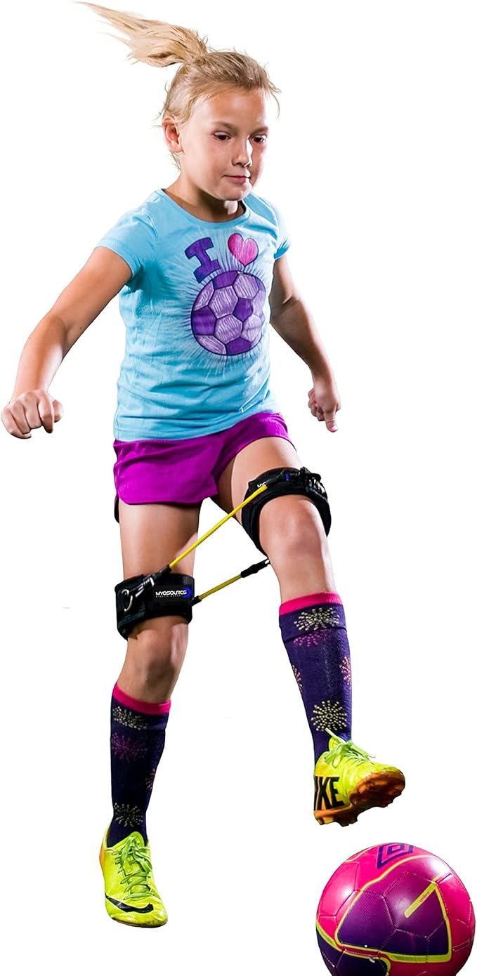 Leg Resistance Bands for Speed, Agility & Fitness Training | 4-Level Athletic Resistance System for All Ages | Includes Stretch Strap & Digital Training Program