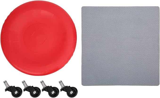 4 Wheel Abdominal Exerciser with Slide Disc, Multi - Directional Core Workout Equipment, Quiet PVC Wheels for Home Gym, Full - Body Toning Fitness Roller for Men and