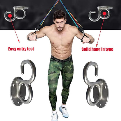Heavy Duty Fitness Workout Resistance Band Wall Anchor and Wall Anchor Screw Fittings Suitable for Strength Training Physical Exercises in Home Gyms
