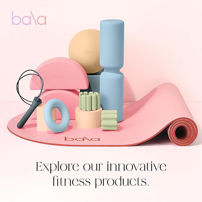 Bala Bangles Wrist & Ankle Weights for Women & Men - Adjustable Weighted Bands - Soft Silicone Arm & Leg Weights for Pilates, Yoga, Walking, Barre, Home Workout & Strength Training Exercise