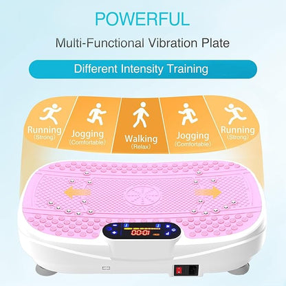 Vibration Plate Exercise Machine Whole Body Workout Vibration Fitness Platform for Home Fitness with Remote Control