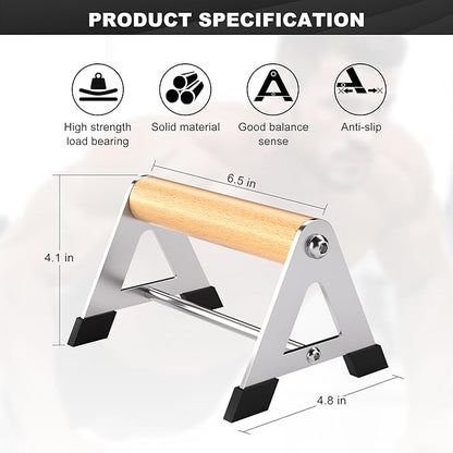 Push Up Bar - Heavy-Duty Stainless Steel Pushup Stands with Non-Slip Base, 500LB Capacity, Portable Home Gym Equipment for Strength Training & Floor Workouts