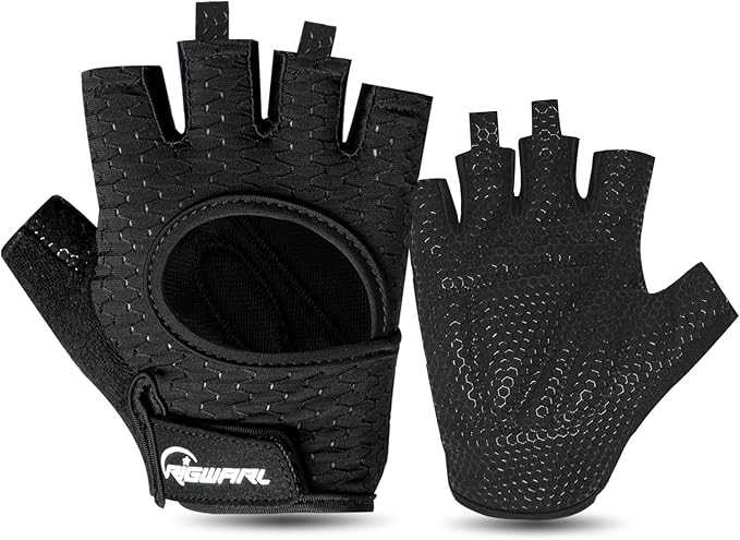 RIGWARL Workout Gloves, Lightweight Fitness Gloves with Full Palm Protection and Excellent Grip for Men Women, Weight Lifting Gloves for Cycling Pull ups Exercise