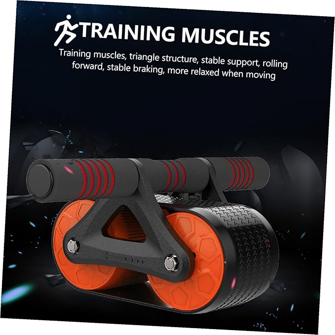 Ab Roller Wheel with Non-slip Design for Core Strengthening and Fat Burning Silent Movement Abdominal Trainer Wheel for Beginners and Advanced Adult Exercise