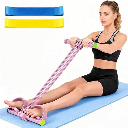 Pedal Resistance Band with Handle,Upgrade 6-Tube Detachable Yoga Bands,Multi-Functional Resistance Band Fitness Equipment, for Full Body Stretching, Shaping and Fat Reduction Training