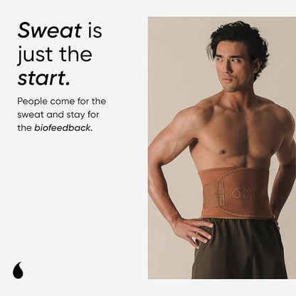 Sweet Sweat Waist Trimmer Toned Series - Premium Sweat Enhancing Fitness Belt for Women & Men - 5 Adjustable Sizes