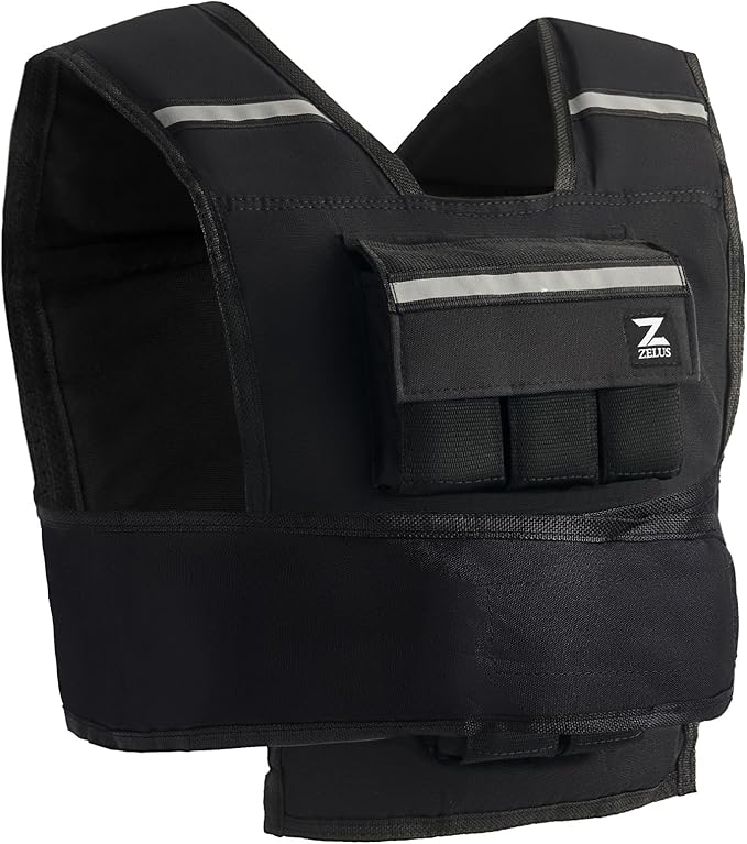 ZELUS Weighted Vest, 20lb/23lb/30lb/45lb/60lb Vest Adjustable Weights for Exercise, Weight Vest for Men, Workout Vest for Home Workouts Cardio Strength Training Weight Loss