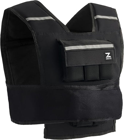 ZELUS Weighted Vest, 20lb/23lb/30lb/45lb/60lb Vest Adjustable Weights for Exercise, Weight Vest for Men, Workout Vest for Home Workouts Cardio Strength Training Weight Loss