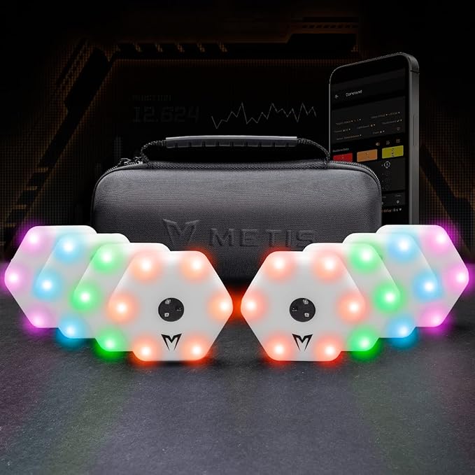 METIS Reaction Training Lights | Speed & Agility Training Tool with App Integration – LED Reaction System for Athletes, Fitness, Sports & Rehab