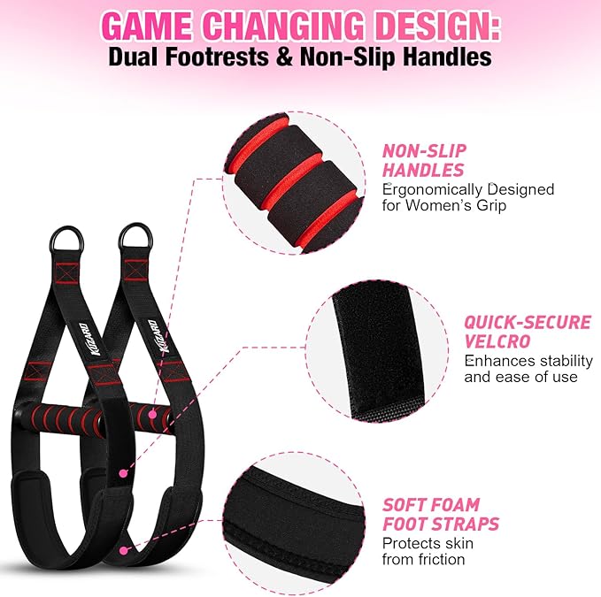 Pull Up Assistance Bands for Women, Heavy Duty Resistance Bands with Handles, Exercise Band with Door Anchor, Workout Band Set for Pull Up Bar, Full Body Sculpting,Muscle Training, Recovery, Home Gym