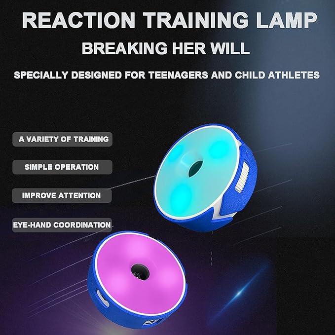 TsoLay Agile Reaction Speed Training Kit, Speed Drills Fitness Lights, 3/4/6/8/10 Light+1 Remote Control, 4 Modes, 270° Viewing Angle and 10cm Height Sensing Distance for Coaches, Gyms