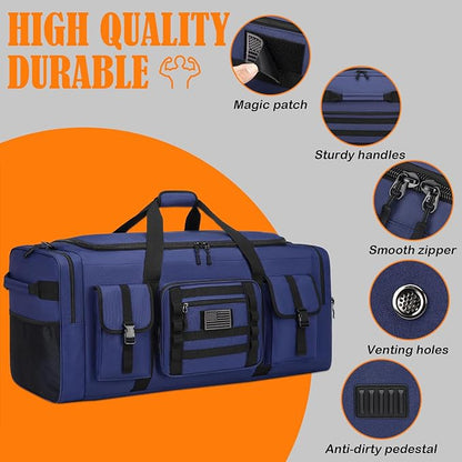 135L 37" Extra Large Duffle Bag for Men, Heavy Duty Sports Gym Equipment Travel Duffle Bag
