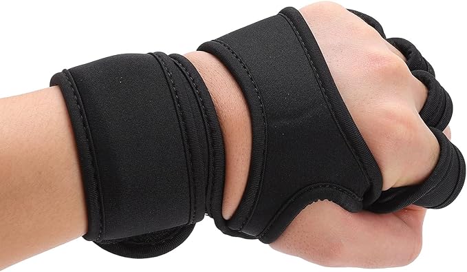 Workout Gloves for Men Gym Weight Lifting Gloves with Wrist Wrap Support Full Palm Protection Gym Gloves Exercise Fitness Training Gloves