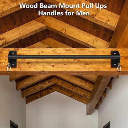 Wall Mounted Doorway Pull Up Bar, Heavy Duty Strength Training Pull-Up Bars for Doorframe, Support Beam or Joist Mount Thick Metal Sturdy Construction Support 500 lbs