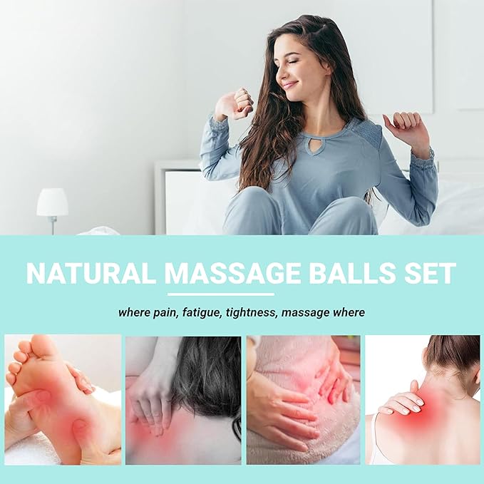 Spiky Magnetic Massage Balls - Gold Hand Acupuncture Ball 1 Pair for Adult and Kid, Exercise Squeeze Balls for Pain Pressure and Stress Relief