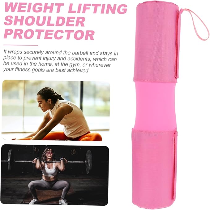 Totority Barbell Pad for Strength Training Hip Thrust Cushion Grey Barbell Pad Protective Shoulder Cover Random Style