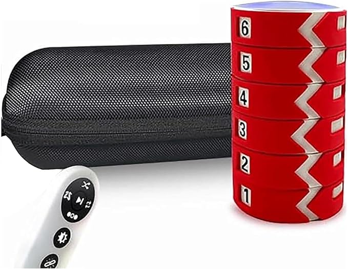 Agile Reaction Speed Training Kit, 6X Reaction Training Lights, 4 Modes with Remote Control with Remote Control, Improve Speed Agility and Reaction Time for Fitness, Training