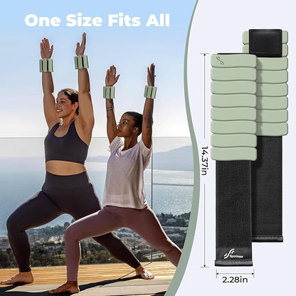 Sportneer Ankle & Wrist Weights Set of 2 (1LB/2LB Each) for Women Men Comfortable Arm Leg Weight for Pilates, Running, Walking, Workout, Yoga, Water Aerobics, Pool Exercises