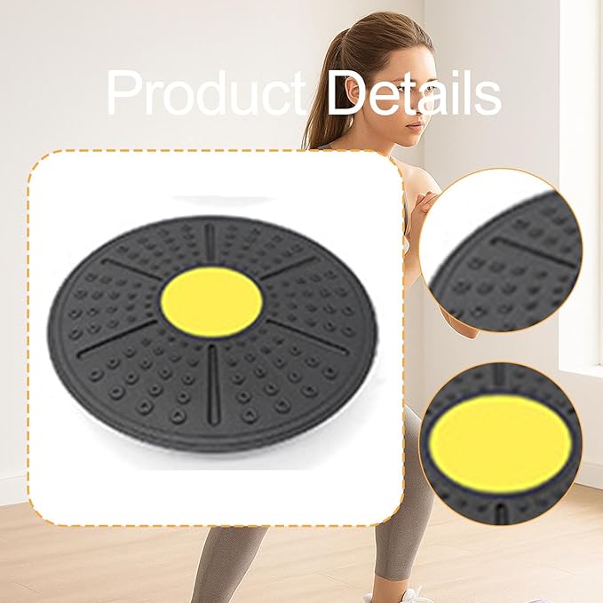 Wobble Balance ° Rotation Non Slip Diameter 36cm Portable Core Training Balance Stability, for Sports Home