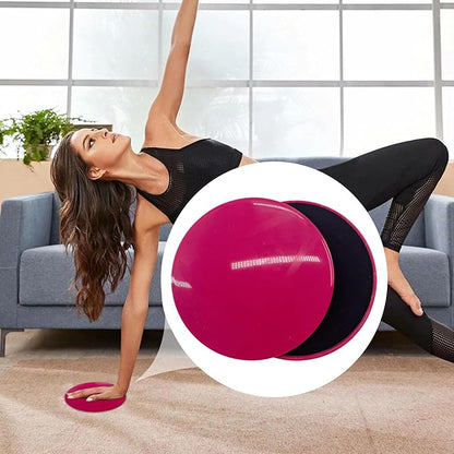 Fitness Sliders: Two-Side Sliding Discs for Home Gym and Core Workouts with Anti-Slip PP EVA Construction | Durable and Yoga Sliders