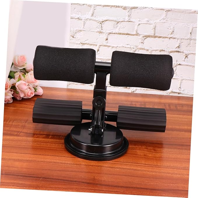 Sit Up Bar Adjustable Indoor Fitness Equipment Crunches Aid with Suction Cup Base Portable Stomach Exercise Tool for Home Gym Suitable for All Fitness Levels